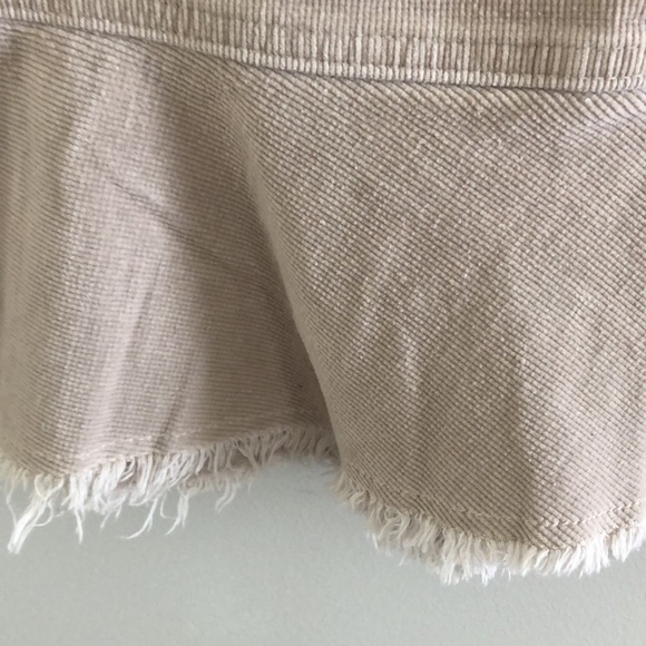 Corduroy  Oat Fringe Flare Midi Skirt Sz 12 - Picture 2 of 12